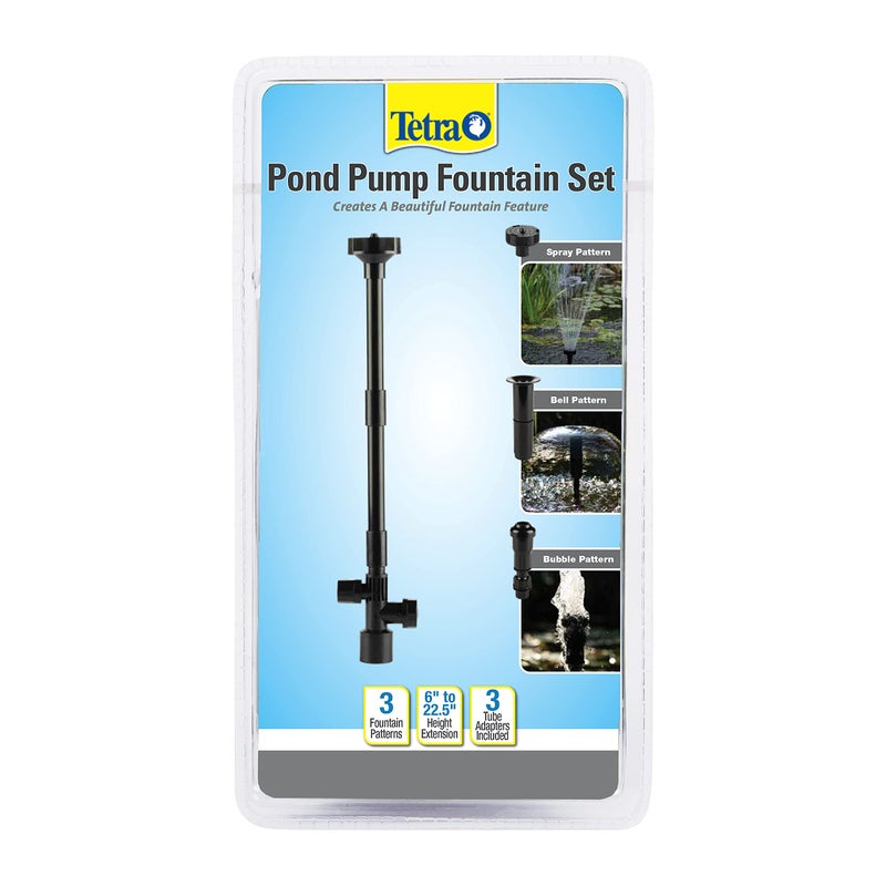 TetraPond Pond Pump Fountain Set, Spray/Bell/Frothy Patterns - Image 1